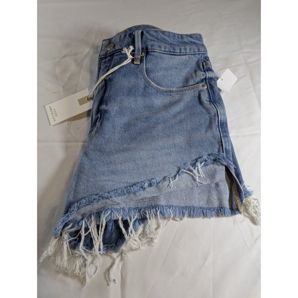 Good American Light Blue Jean Shorts